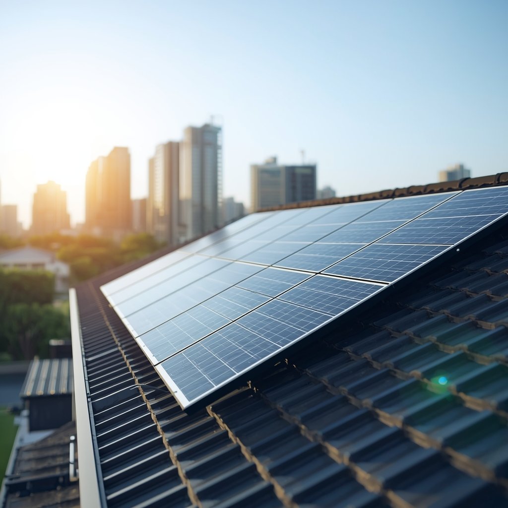 lucid origin “a premium modern solar energy website banner ultra clean and realistic style 0